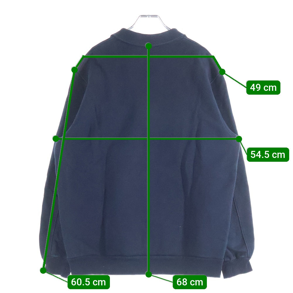 FRED PERRY(フレッドペリー) フットボールカラー トレーナー フロントワンポイントロゴ刺繍 ネイビー