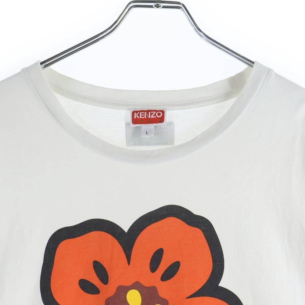 KENZO(ケンゾー) BOKE FLOWER T-SHIRT FD55TS4454SO ボケ フラワー クルーネック半袖Tシャツカットソー ホワイト