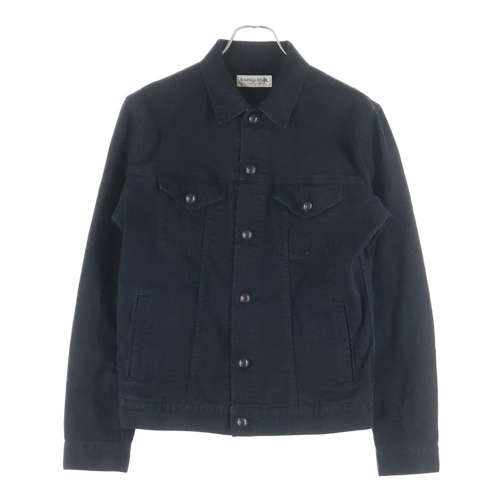 VANQUISH(ヴァンキッシュ) カラーデニムジャケット ブラック VJJ4039