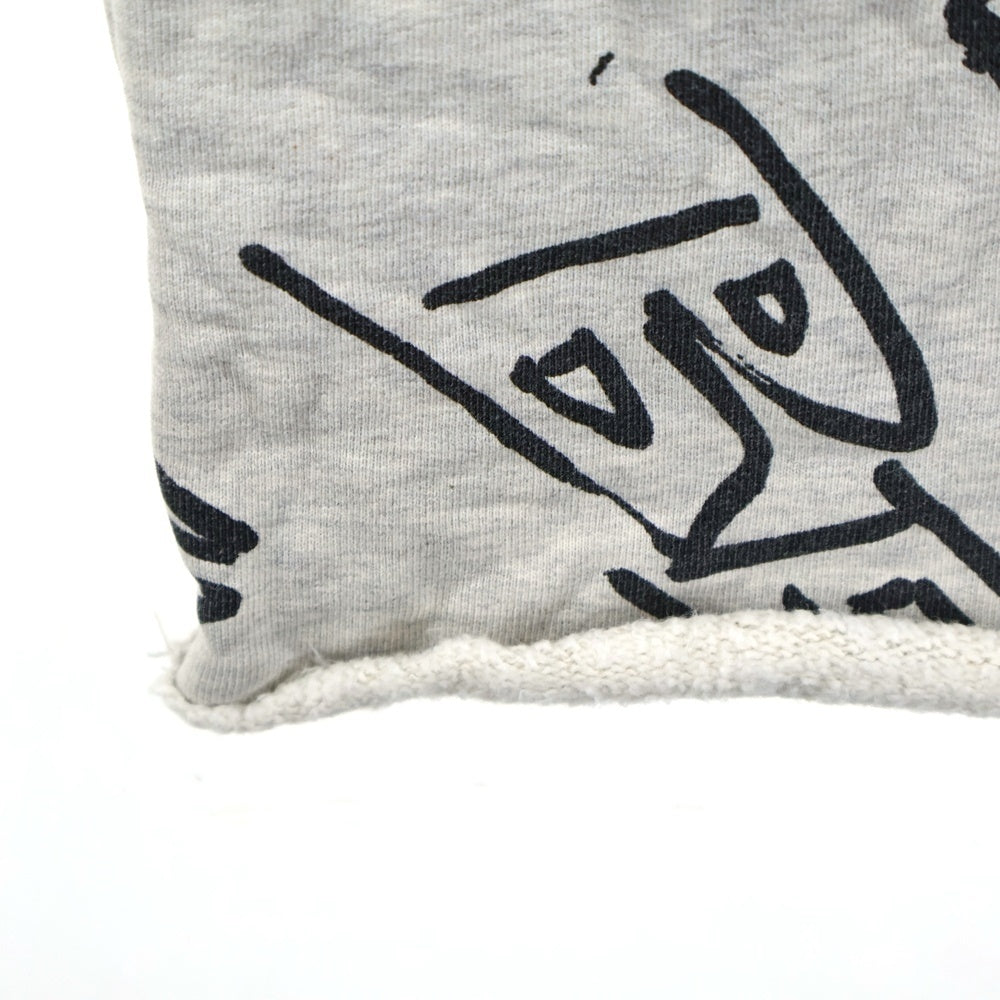 ASKYURSELF(アスクユアセルフ) SCRIBBLE ビンテージジョガー スウェットパンツ 総柄 グレー