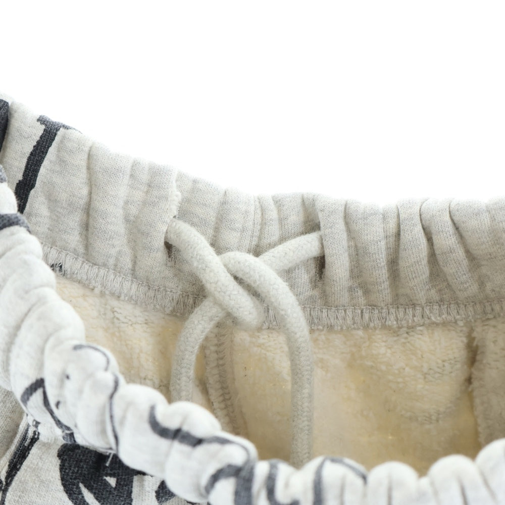 ASKYURSELF(アスクユアセルフ) SCRIBBLE ビンテージジョガー スウェットパンツ 総柄 グレー