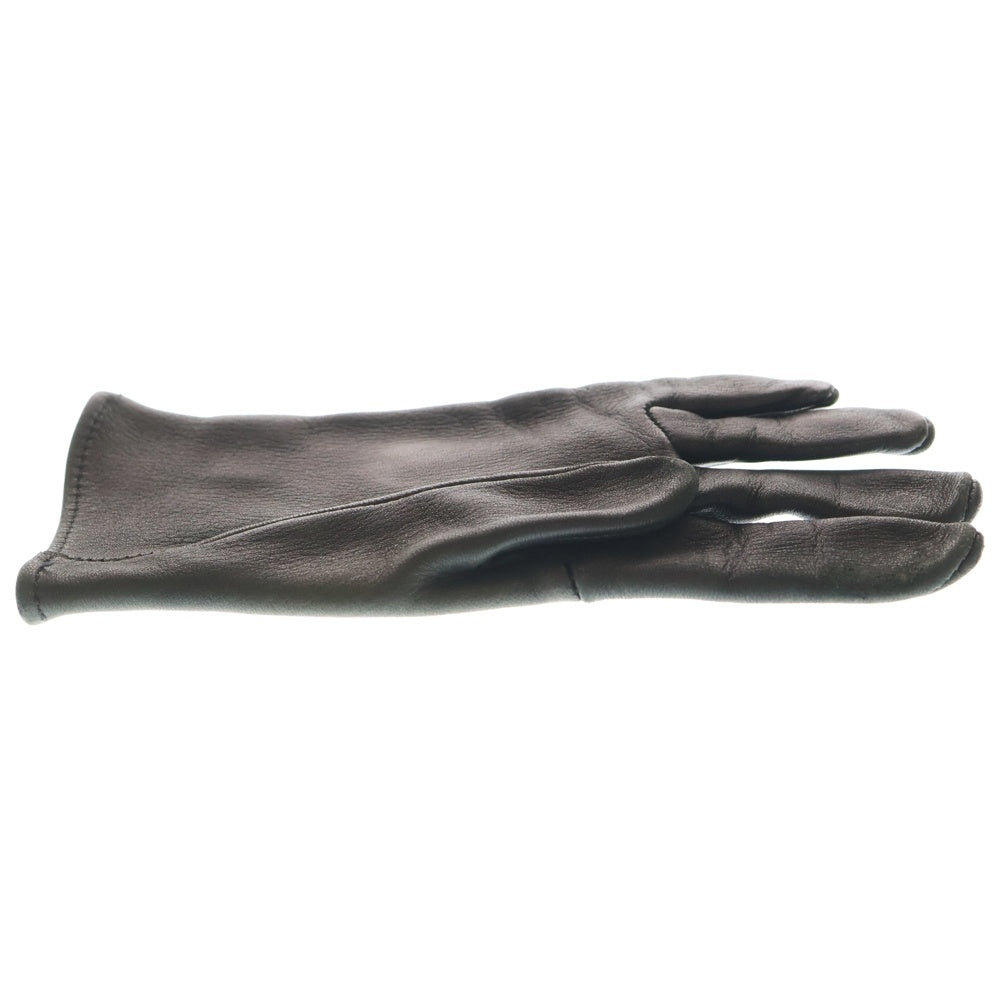 CHROME HEARTS(クロムハーツ) 3CEM CRS GLOVE セメタリークロス レザーパッチ レザーグローブ 革手袋 ブラック