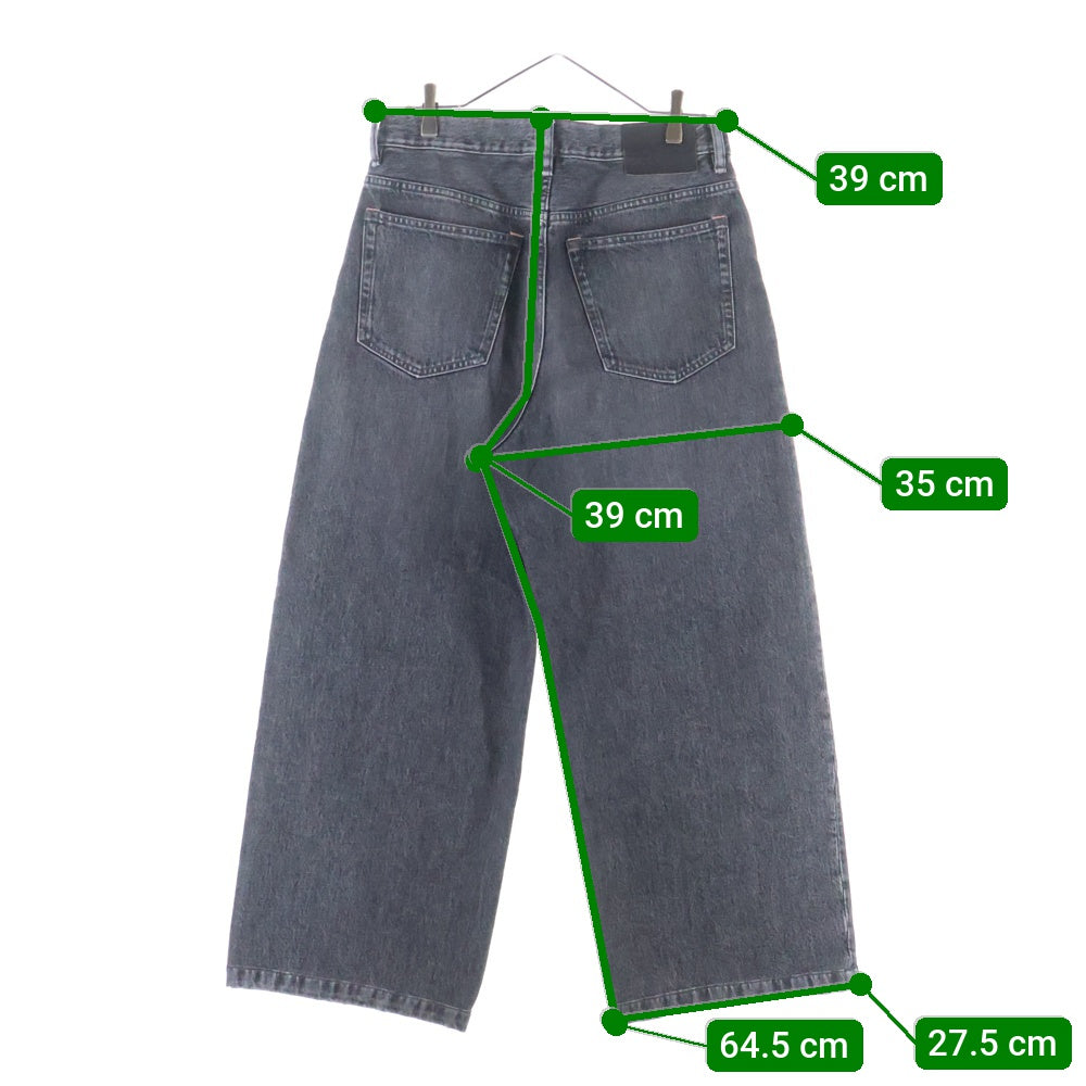 Acne Studios(アクネ ストゥディオズ) 1989 Ash Black B00322 アッシュ ワイドデニムパンツ ジーンズ