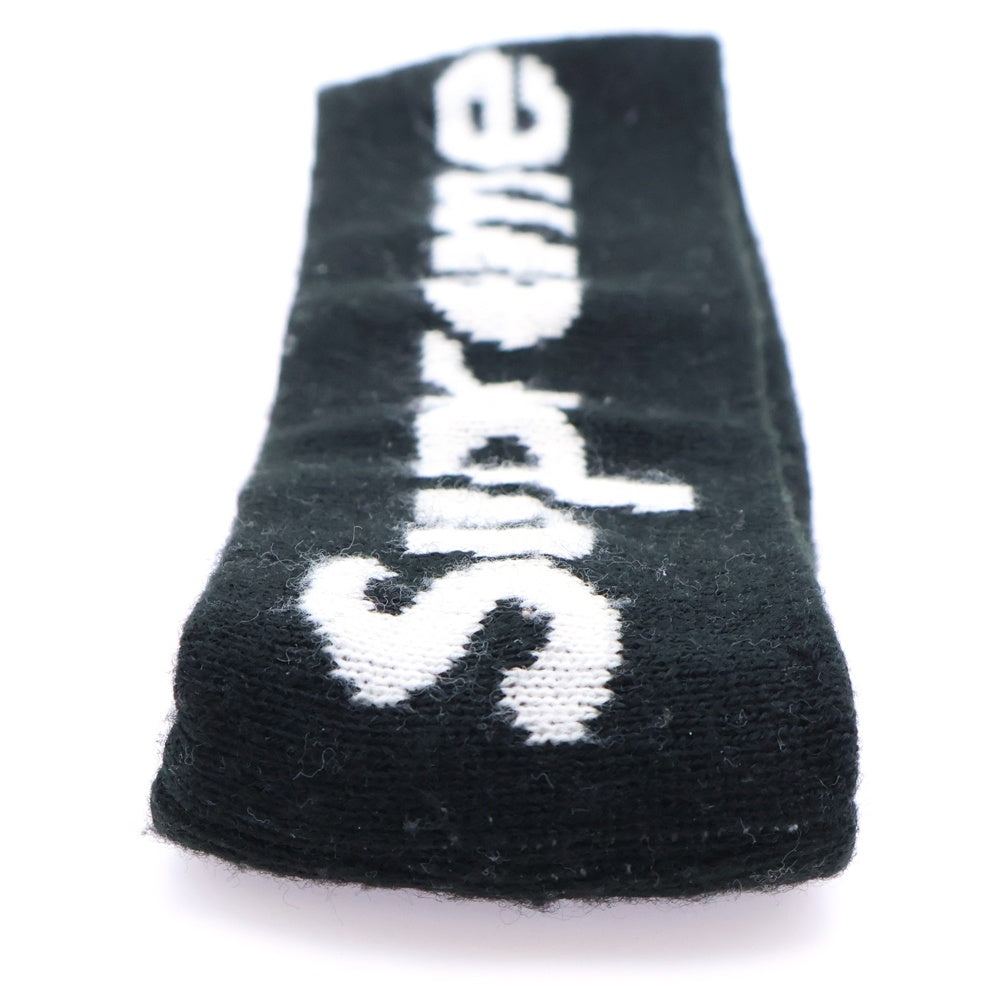 SUPREME(シュプリーム) ×NEW ERA 18AW Big Logo Headband ×ニューエラ ビッグロゴ ヘアバンド ブラック/ホワイト