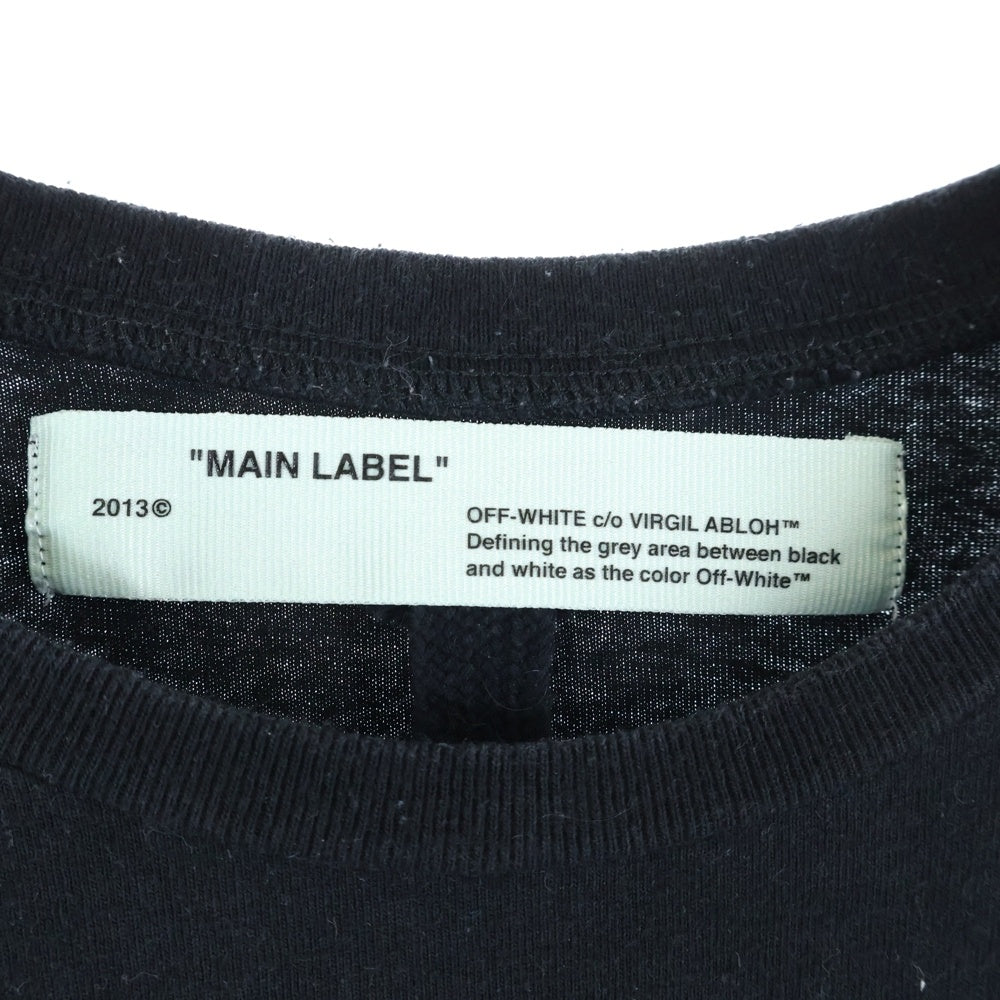 OFF-WHITE(オフホワイト) 19SS Stencil T-Shirt OMAA038R19185015 ステンシル クルーネック半袖Tシャツカットソー ブラック OMAA038R19185015