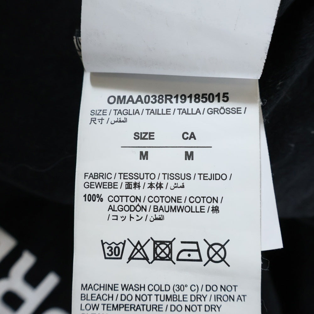 OFF-WHITE(オフホワイト) 19SS Stencil T-Shirt OMAA038R19185015 ステンシル クルーネック半袖Tシャツカットソー ブラック OMAA038R19185015