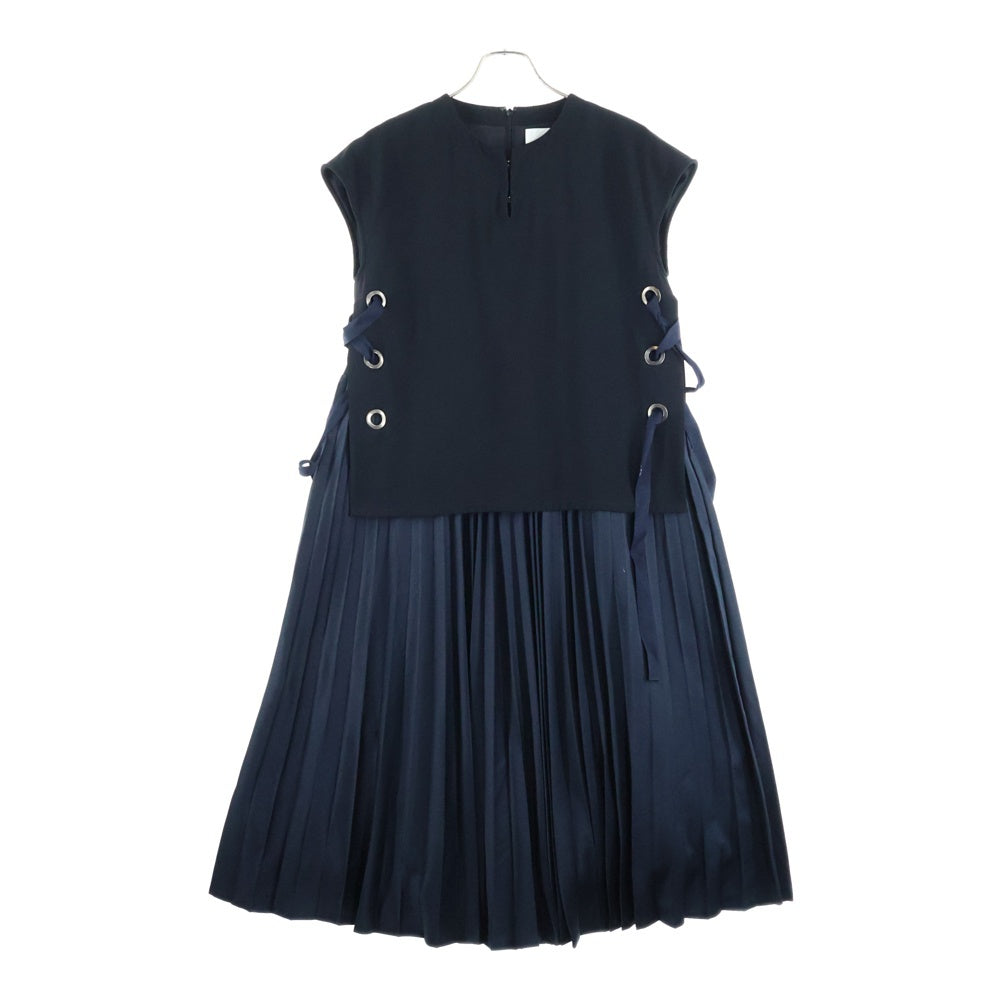 Yasutoshi Ezumi(ヤストシエズミ) YASUTOSHI EZUMI 【ヤストシエズミ】 ドッキングノースリーブワンピース ブラック レディース