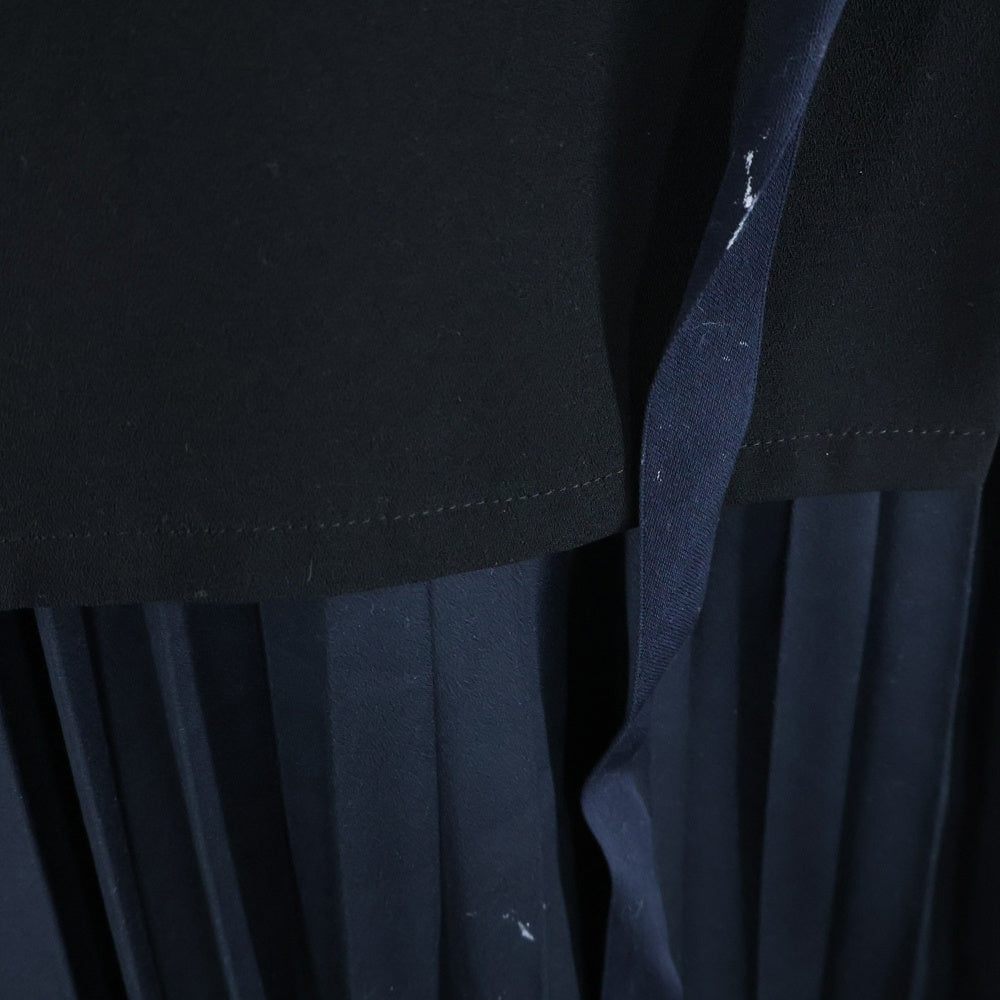 Yasutoshi Ezumi(ヤストシエズミ) YASUTOSHI EZUMI 【ヤストシエズミ】 ドッキングノースリーブワンピース ブラック レディース