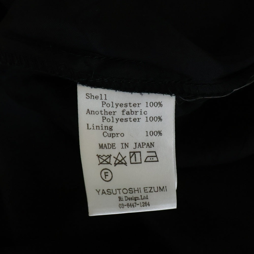 Yasutoshi Ezumi(ヤストシエズミ) YASUTOSHI EZUMI 【ヤストシエズミ】 ドッキングノースリーブワンピース ブラック レディース
