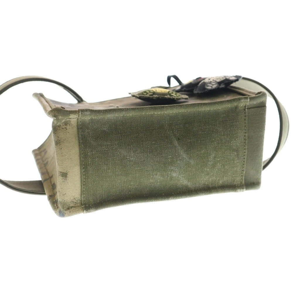 NO BRAND(ノーブランド) Punktum 【パンクタム】 REMAKE ARMY MINI TOTE BAG 2WAYバッグ トートバッグ カーキ