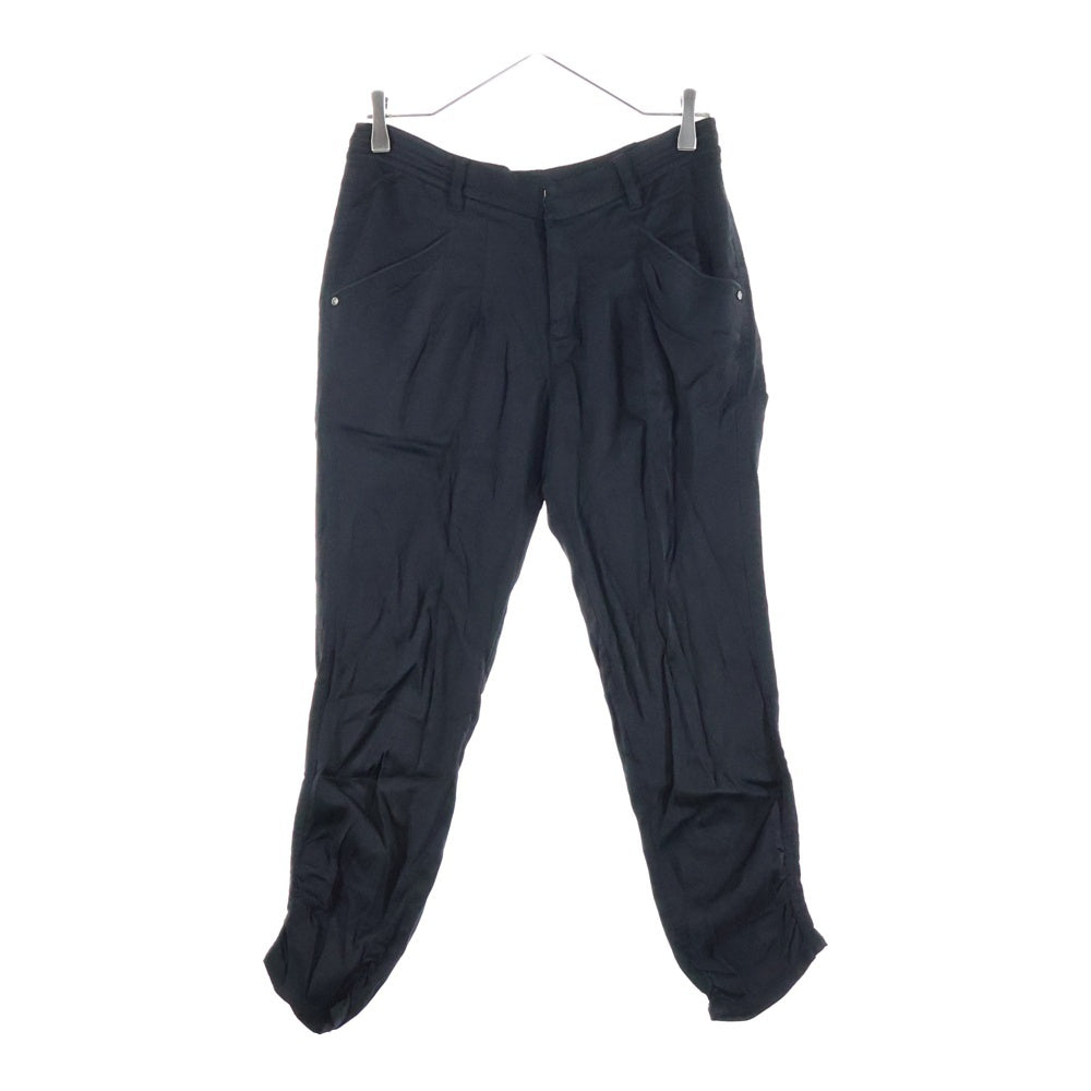 qualite(カリテ) キュプラ ウール混パンツ ブラック レディース 3250050020
