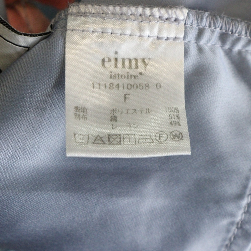 eimy istoire(エイミーイストワール) eimy istoire 【エイミーイーストワール】 花柄ノースリーブワンピース ブルー レディース 1118410058