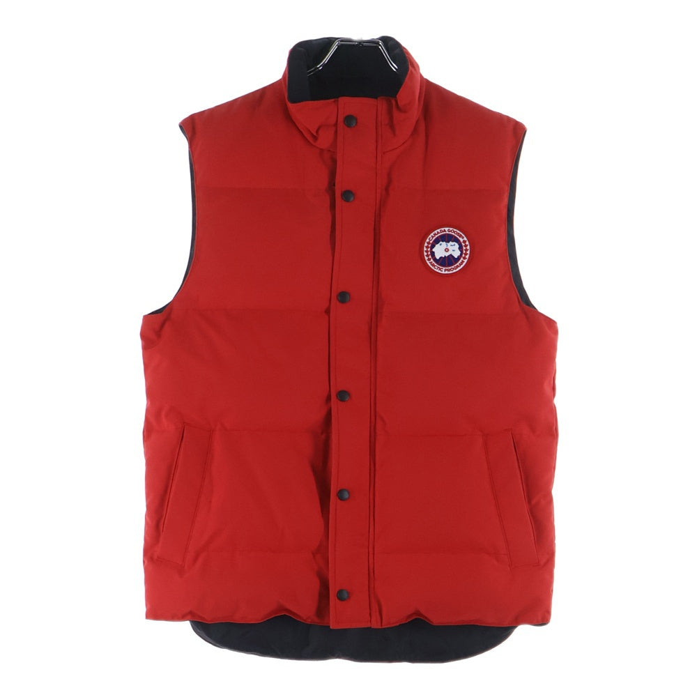 CANADA GOOSE(カナダグース) GARSON VEST 4151M ギャルソン ワッペンロゴ ジップアップ ダウンベスト レッド