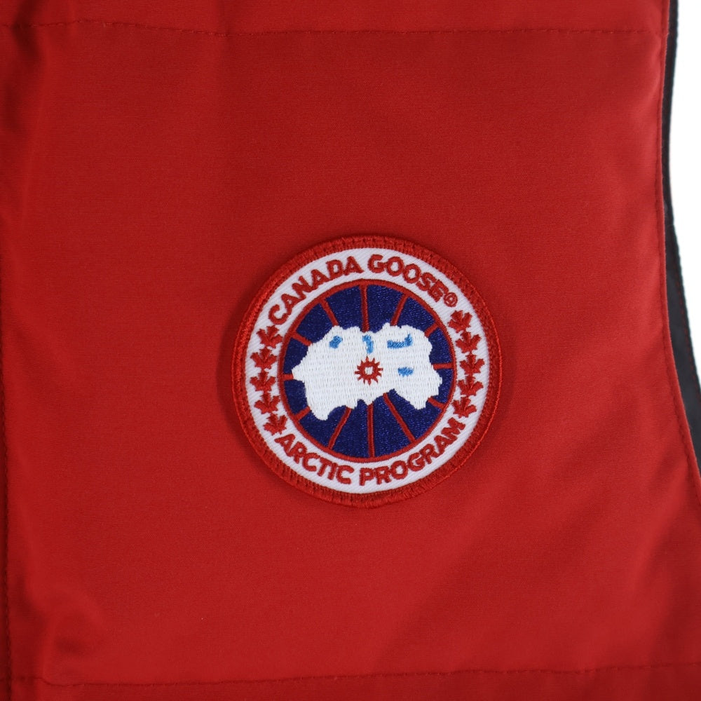 CANADA GOOSE(カナダグース) GARSON VEST 4151M ギャルソン ワッペンロゴ ジップアップ ダウンベスト レッド