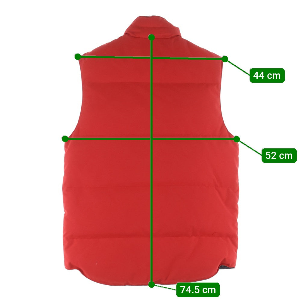 CANADA GOOSE(カナダグース) GARSON VEST 4151M ギャルソン ワッペンロゴ ジップアップ ダウンベスト レッド