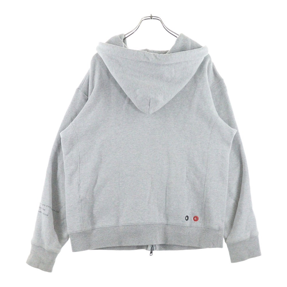 MONCLER(モンクレール) 18AW ×Fragment MAGLIA ZIP HOODIE D209U8400450 フラグメント 藤原ヒロシ マグリア ジップアップパーカー フーディ グレー