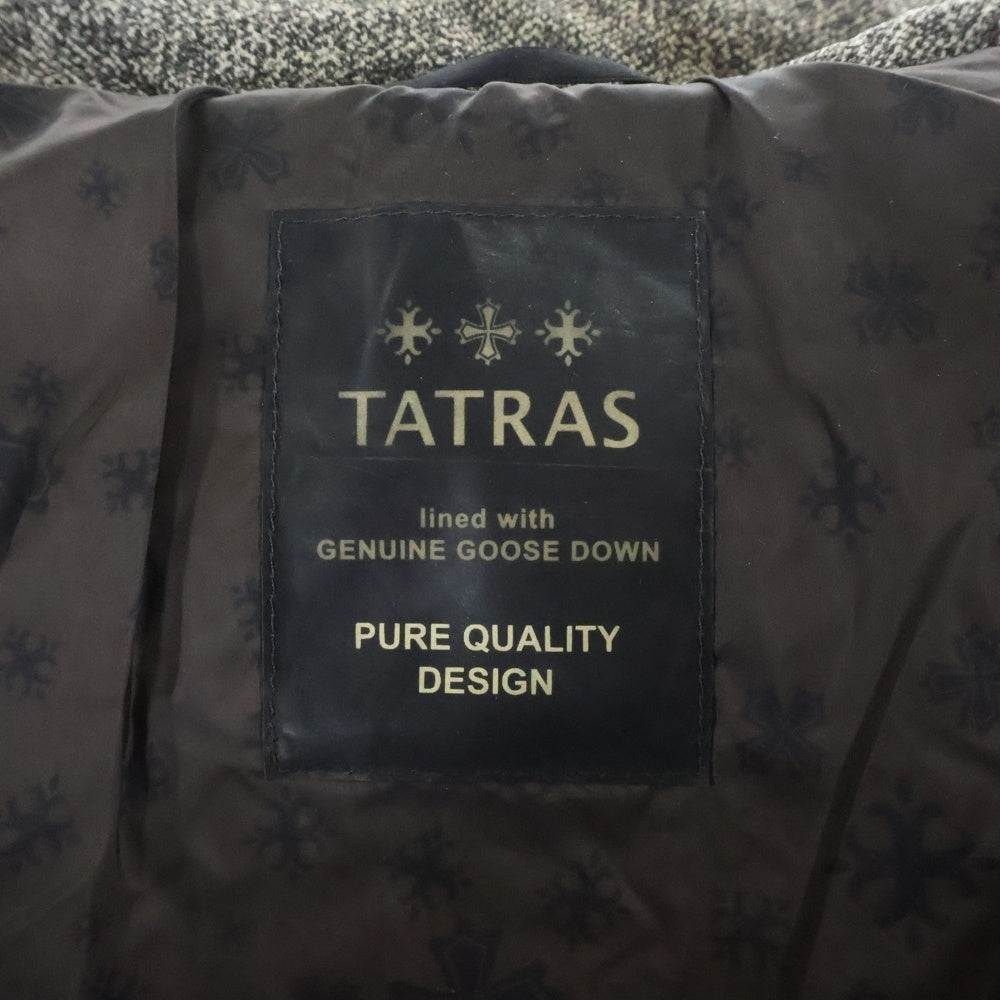 TATRAS(タトラス) ESINO エシーノ ラクーン ファー ダウンジャケット フーディ グレー MTA16A4390