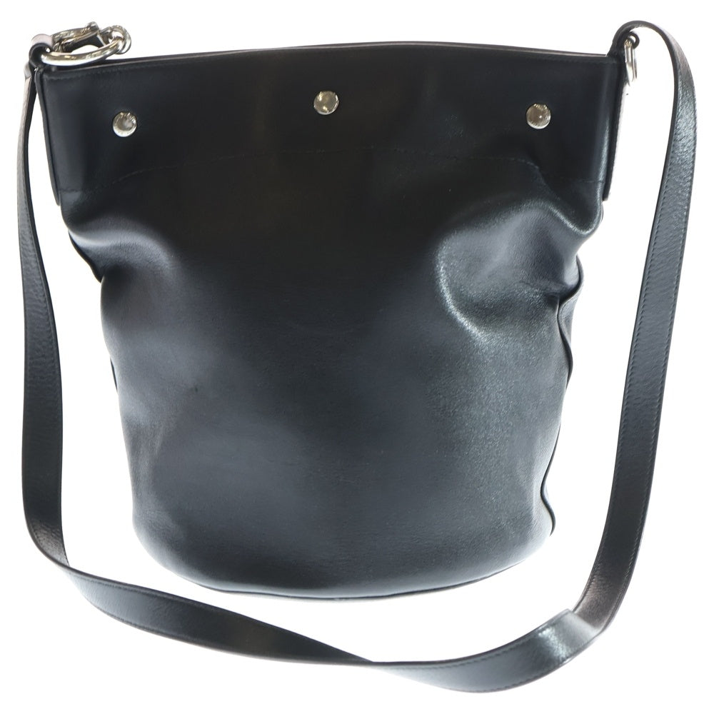 SAINT LAURENT PARIS(サンローランパリ) RIVE GAUCHE リヴ ゴーシュ バケット レザー ショルダーバッグ ブラック 683559 レディース