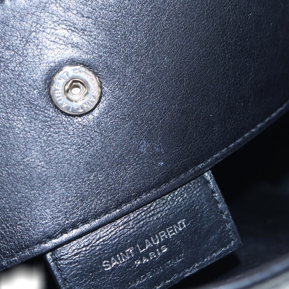 SAINT LAURENT PARIS(サンローランパリ) RIVE GAUCHE リヴ ゴーシュ バケット レザー ショルダーバッグ ブラック 683559 レディース