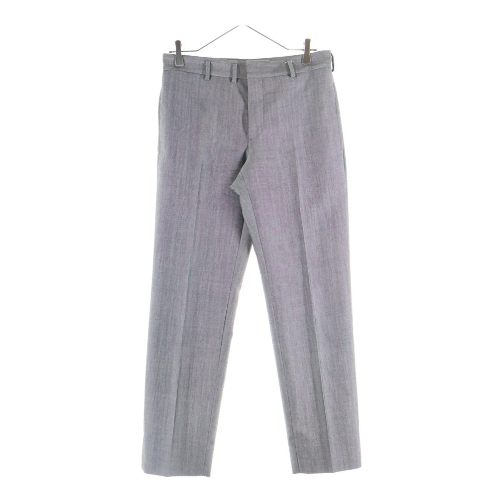 SAINT LAURENT PARIS(サンローランパリ) Classic Slim Gabardine Wool Trousers Pants クラシック スリム ウール トラウザーパンツ グレー 460705