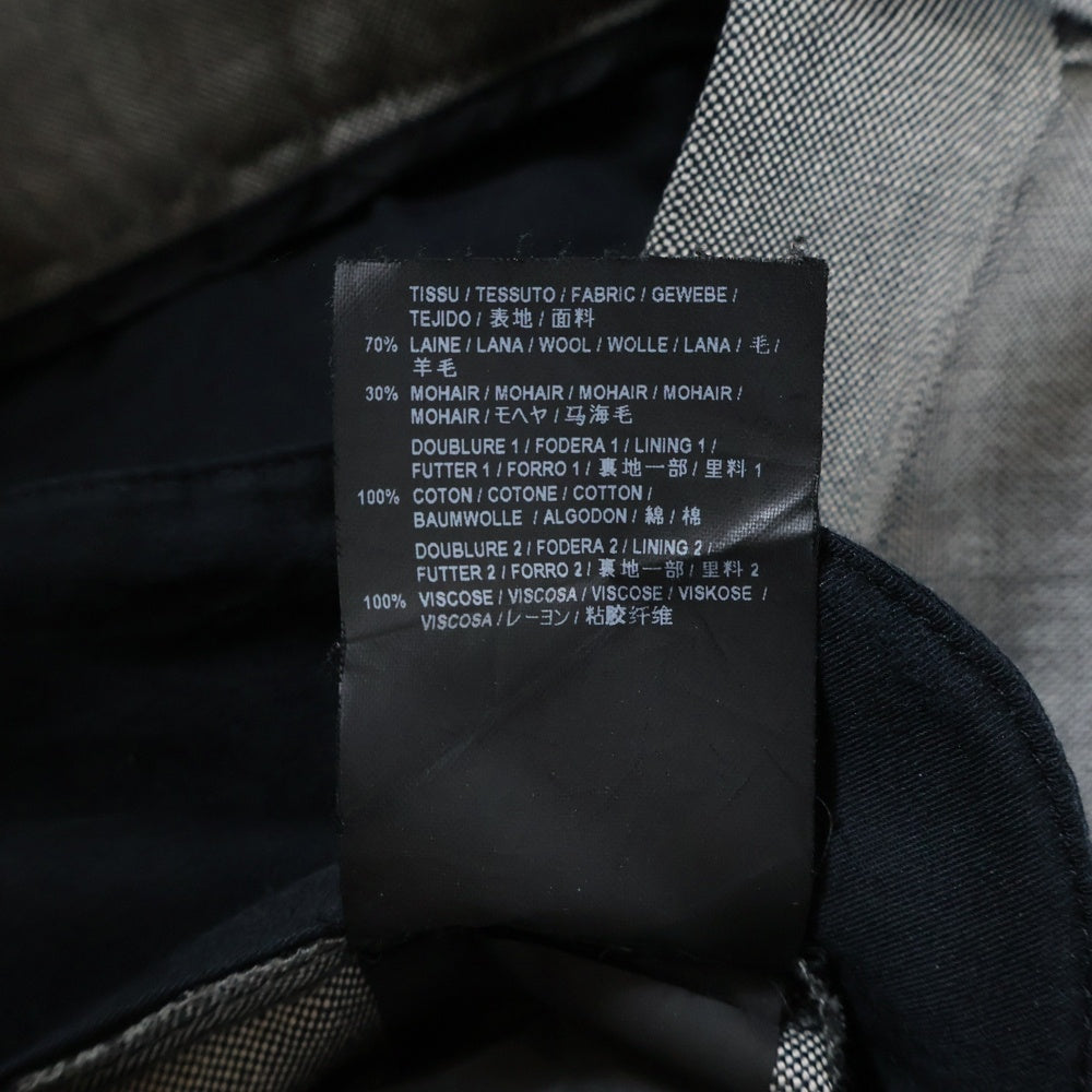 SAINT LAURENT PARIS(サンローランパリ) Classic Slim Gabardine Wool Trousers Pants クラシック スリム ウール トラウザーパンツ グレー 460705