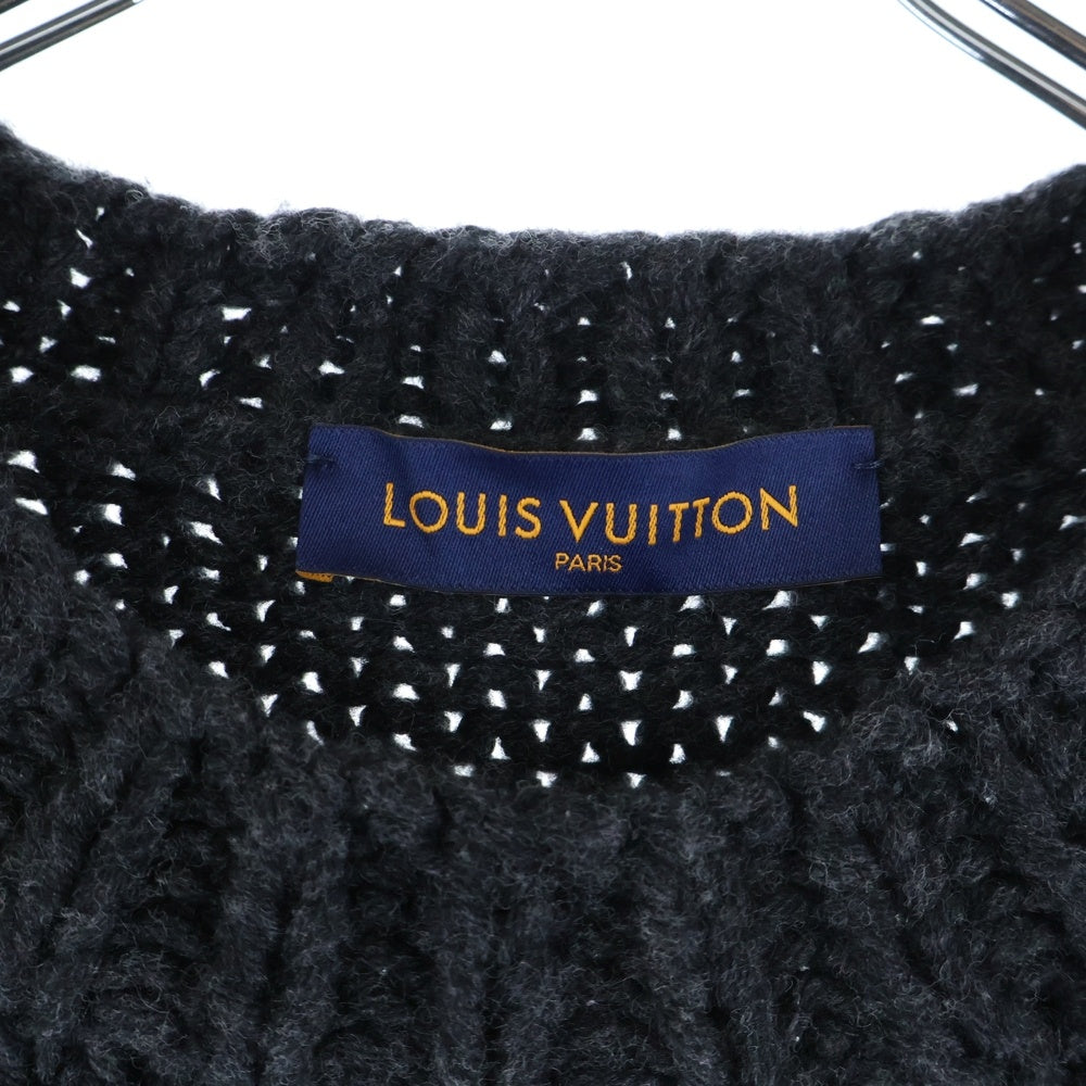 LOUIS VUITTON(ルイヴィトン) 21AW LVプレイン クルーネックニット セーター ブラック RM212 TPA HLN96W