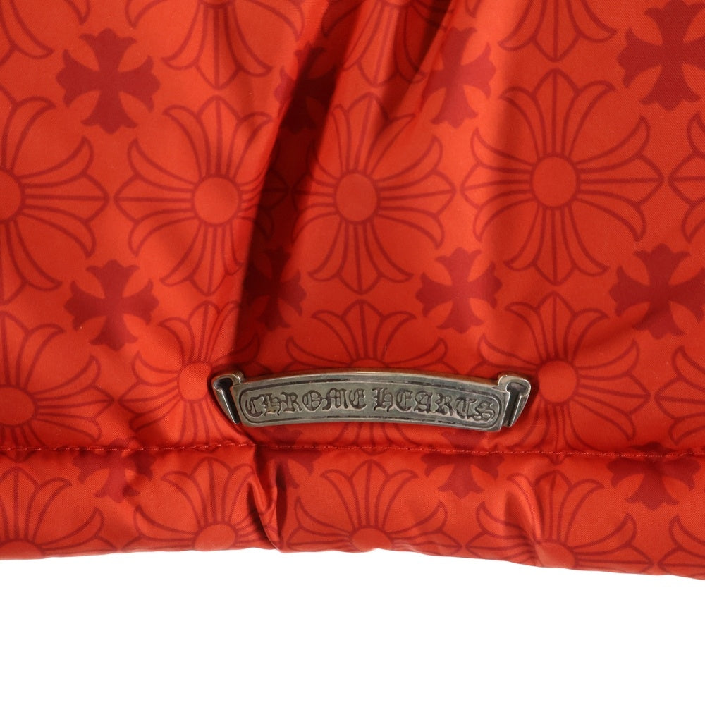 CHROME HEARTS(クロムハーツ) CHplus Stiff Down Jacket CHplus スティッフ ダガージップ クロスボールボタン ダウンジャケット レッド