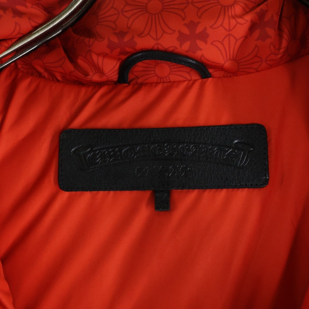 CHROME HEARTS(クロムハーツ) CHplus Stiff Down Jacket CHplus スティッフ ダガージップ クロスボールボタン ダウンジャケット レッド
