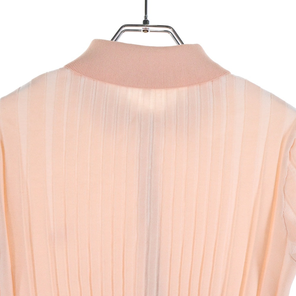 MAISON KITSUNE(メゾンキツネ) 22AW BABY FOX PATCH BOXY CARDIGAN OW00504KT1121 ベイビーフォックスパッチ ボクシーカーディガン ピンク レディース