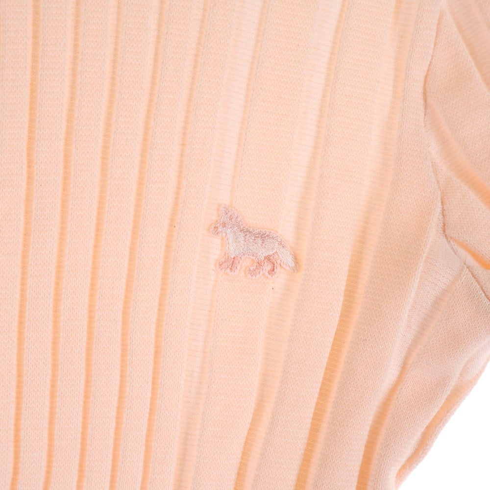 MAISON KITSUNE(メゾンキツネ) 22AW BABY FOX PATCH BOXY CARDIGAN OW00504KT1121 ベイビーフォックスパッチ ボクシーカーディガン ピンク レディース