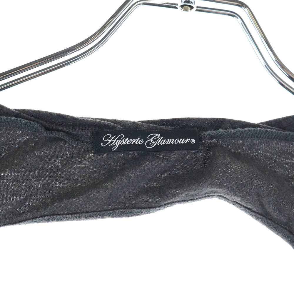 HYSTERIC GLAMOUR(ヒステリックグラマー) 総柄スカルデザイン ノースリーブワンピース グレー レディース 2C0-3470