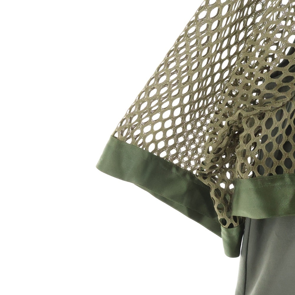 UN3D.(アンスリード) 2WAYメッシュ ドッキング ハーフスリーブ ワンピース カーキ レディース 522310304301-01