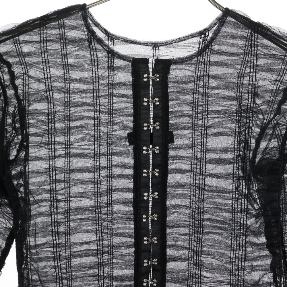 PRANK PROJECT(プランクプロジェクト) RACE MESH CARDIGAN 31251315105 レース メッシュ 長袖カーディガン ブラック レディース