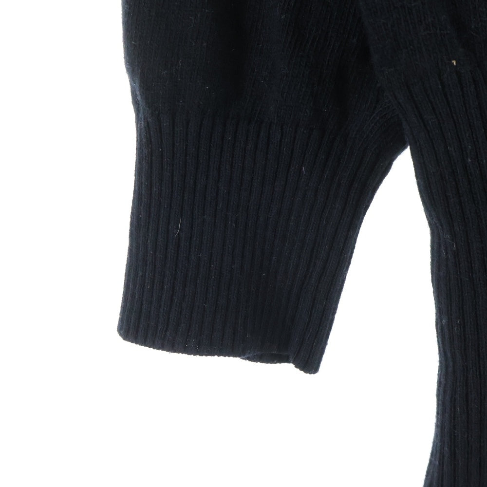 DIESEL(ディーゼル) スリットデザイン クルーネックニットセーター ワンピース レディース ブラック IT000906