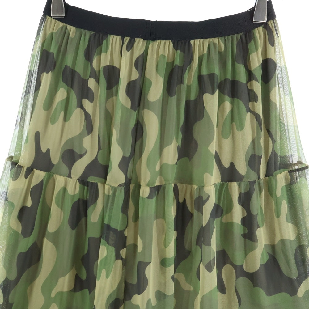 Mila Owen(ミラオーウェン) カモ レース 2wayチュールロングスカート レディース カーキ 09WFS182036