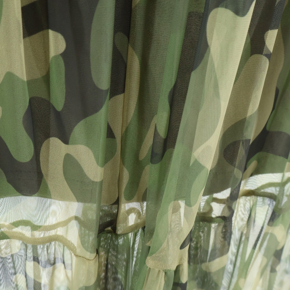 Mila Owen(ミラオーウェン) カモ レース 2wayチュールロングスカート レディース カーキ 09WFS182036