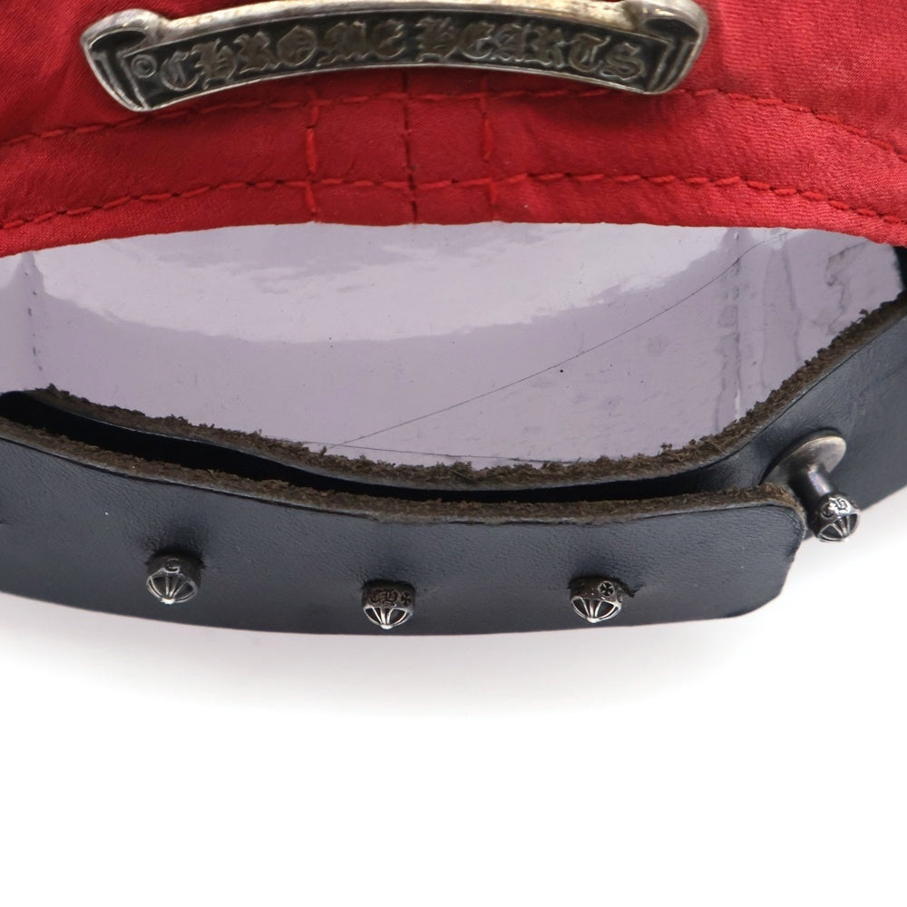 CHROME HEARTS(クロムハーツ) ×BELLA HADID SLOUCH 5-PANEL ベラ ハディッド スロウチ 5パネル ベースボールキャップ 帽子 レッド