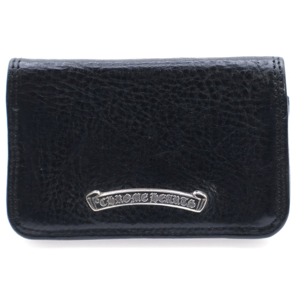 CHROME HEARTS(クロムハーツ) CARD CASE グロメット付きレザーカードケース ブラック