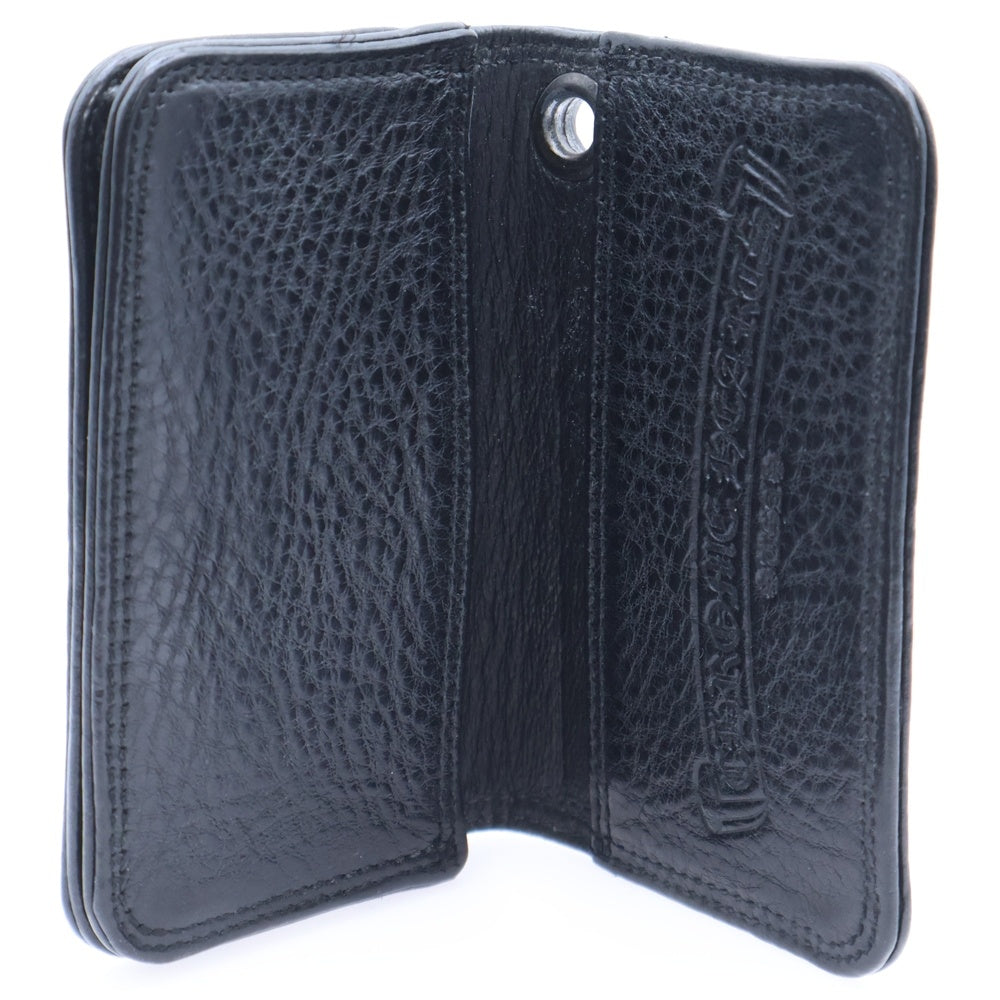 CHROME HEARTS(クロムハーツ) CARD CASE グロメット付きレザーカードケース ブラック