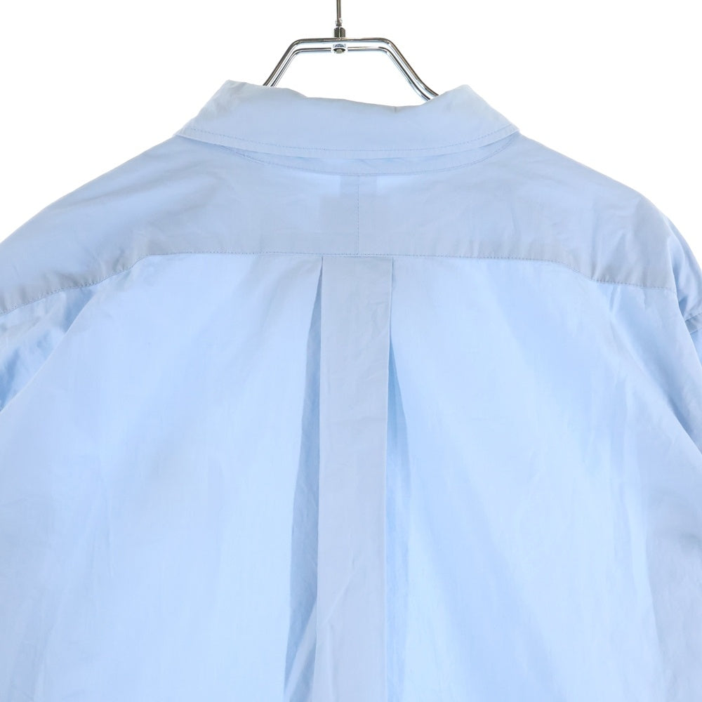 KENZO(ケンゾー) BOKE FLOWER CRES SHIRT FC65CH4099LH ボケフラワーロゴ刺繍 長袖シャツ ブルー