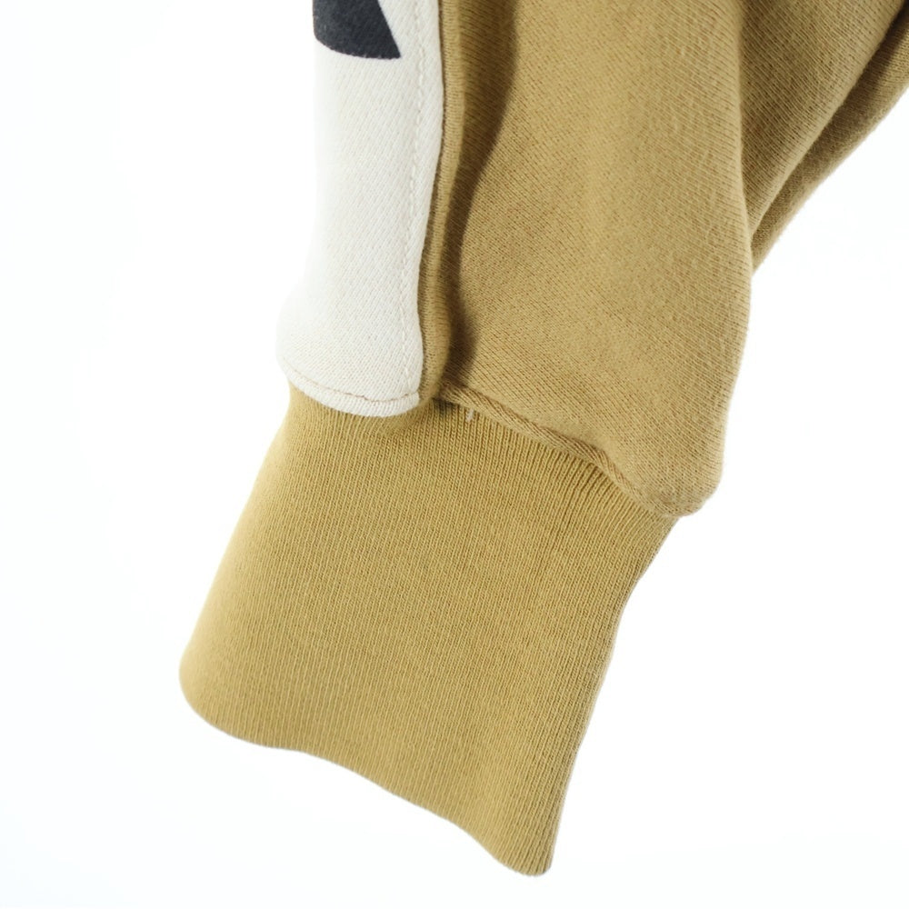 RIVINGTON roi Rebis(リヴィントンロイレビス ) 24SS AGAPE CREWNECK フロントロゴプリント クロップド丈スウェットトレーナー ベージュ