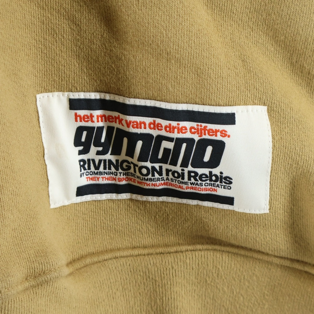 RIVINGTON roi Rebis(リヴィントンロイレビス ) 24SS AGAPE CREWNECK フロントロゴプリント クロップド丈スウェットトレーナー ベージュ