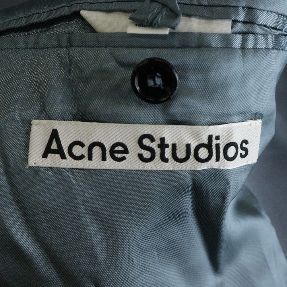 Acne Studios(アクネ ストゥディオズ) 23SS Oversized Double Tailord Jacket FN-WN-SUIT000455 オーバーサイズ ダブルテーラードジャケット ブルー レディース