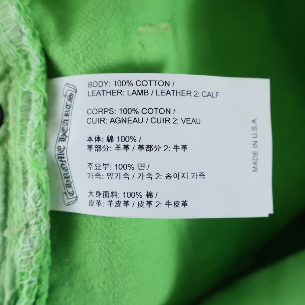 CHROME HEARTS(クロムハーツ) ×LEVI'S U VNTG JEAN BLK RED TAB ×リーバイス 501 レザークロスパッチ デニムパンツ ジーンズ グリーン