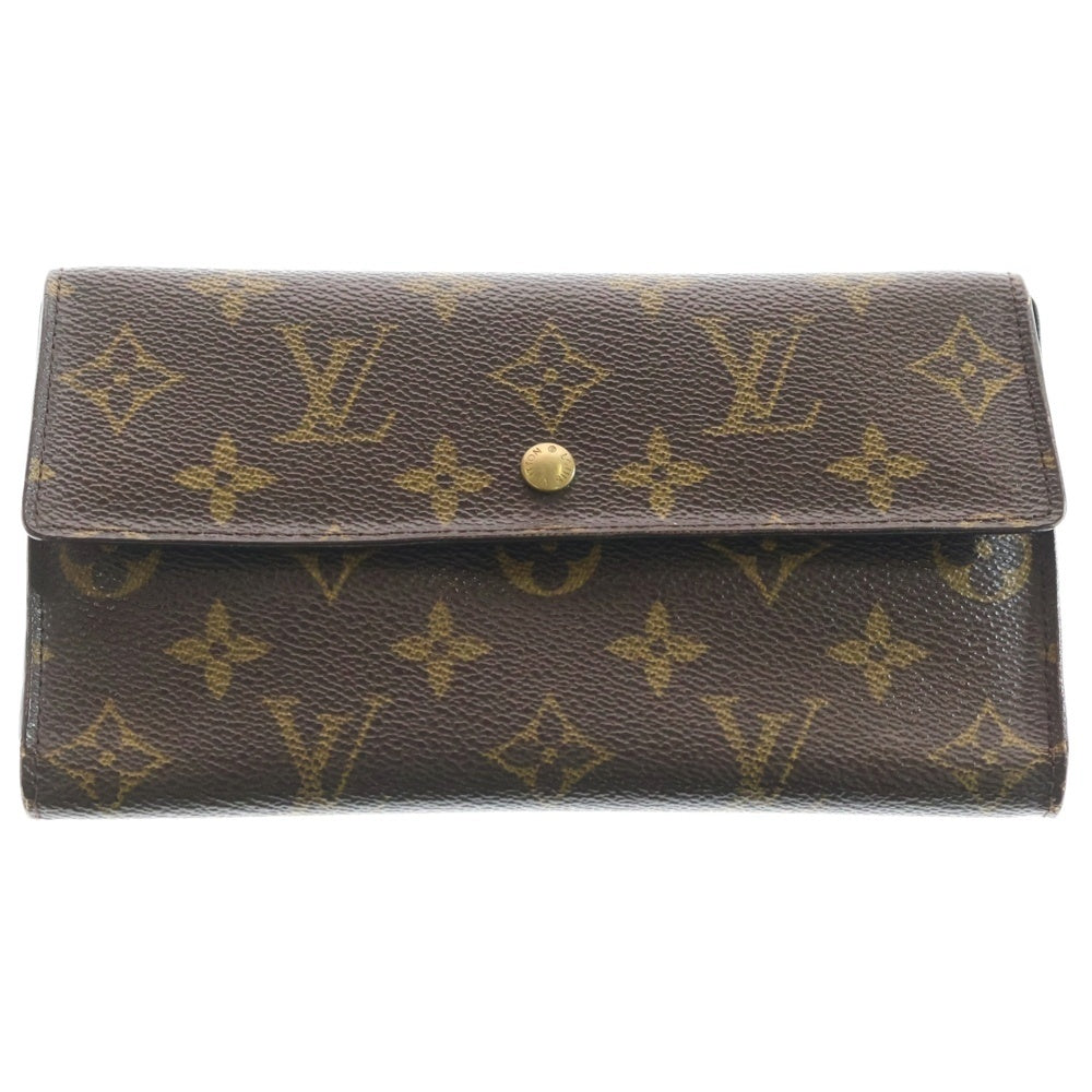 LOUIS VUITTON(ルイヴィトン) ポルトトレゾール インターナショナル モノグラム レザーウォレット 長財布 ブラウン M61215
