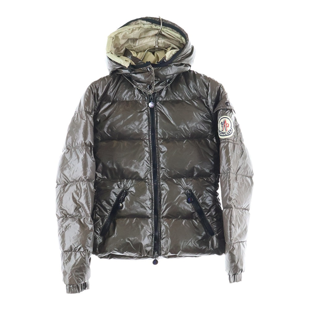 MONCLER(モンクレール) BADIA バディア フーデッド ダウンジャケット レディース ブラウン 45308
