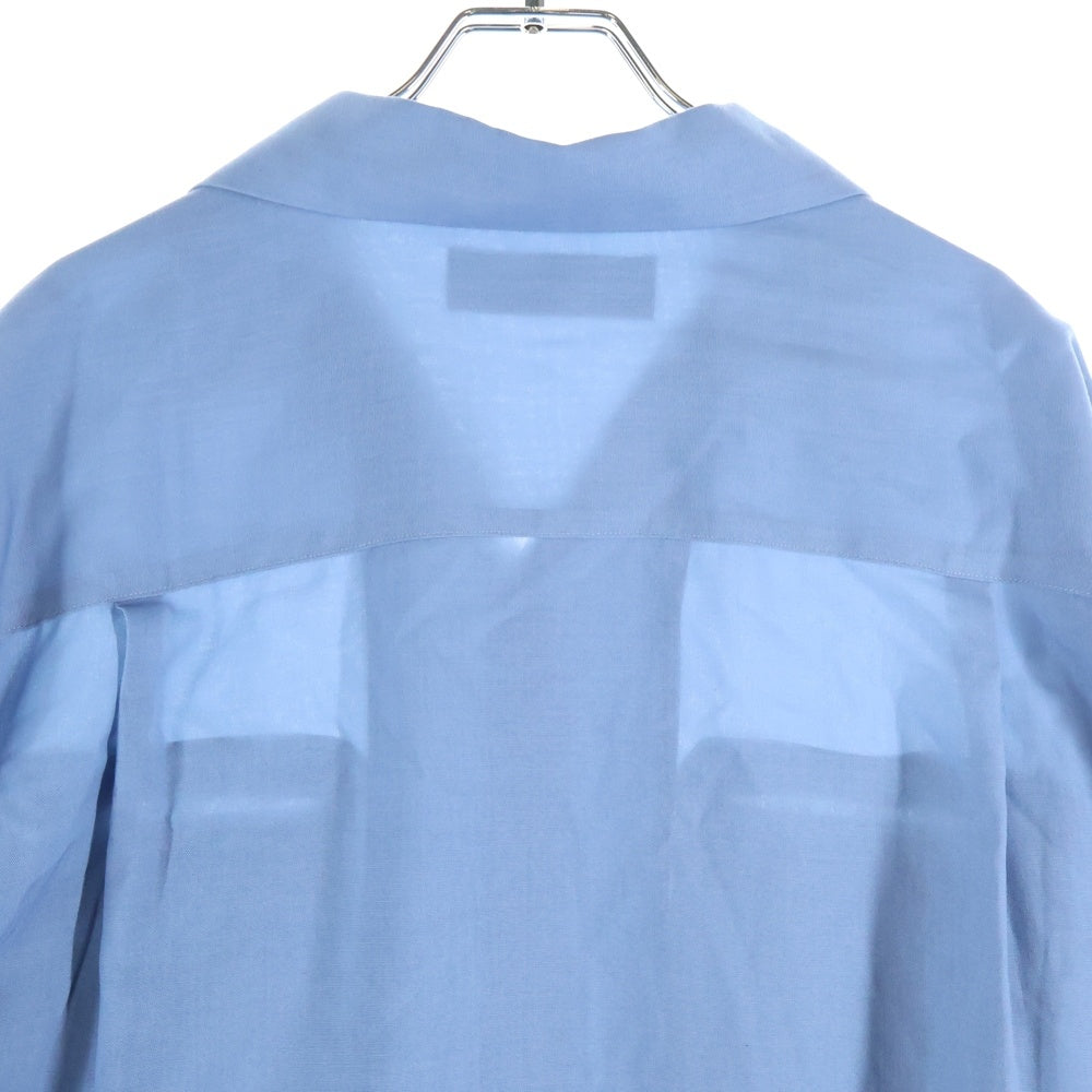 WACKO MARIA(ワコマリア) TIM LEHI HAWAIIAN SHIRT L/S ティム・リーハイ ハワイアンシャツ アロハシャツ 長袖シャツ ブルー 25FW-WMS-HI05