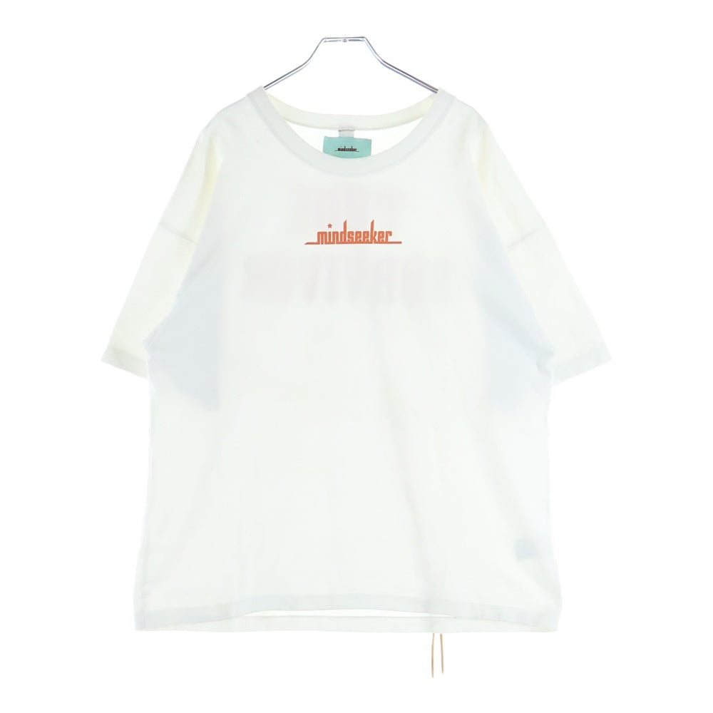 MINDSEEKER(マインドシーカー) 21AW TRUE SURVIVOR フロントプリント クルーネック半袖Tシャツカットソー ホワイト