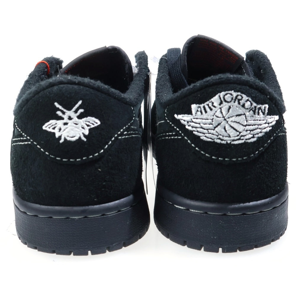 NIKE(ナイキ) ×TRAVIS SCOTT AIR JORDAN 1 LOW OG SP BLACK PHANTOM DM7866-001 エアジョーダン1 ブラックファントム ローカットスニーカー ブラック US8.5/26.5cm