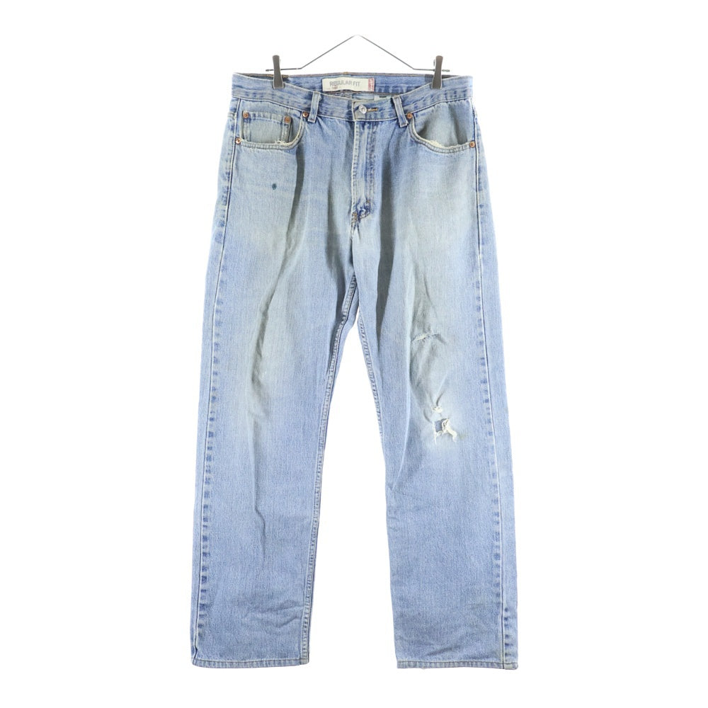 Levi's(リーバイス) 505 REGULAR FIT Denim Pant レギュラーフィット ジップフライ スモールe デニムパンツ ジーンズ ブルー 00505‐4886